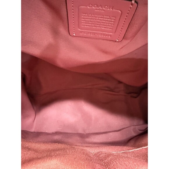 Coach Backpack New York F29004 Pink Charlie Pebble Leather Bag - Picture 12 of 16